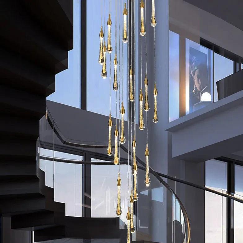 Dripping Gold Crystal Elegant Chandelier - Clowas