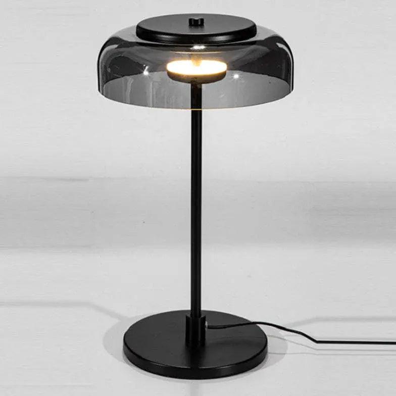 Black Glass Modern Style Table Lamp - Clowas