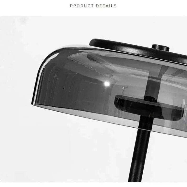 Black Glass Modern Style Table Lamp - Clowas