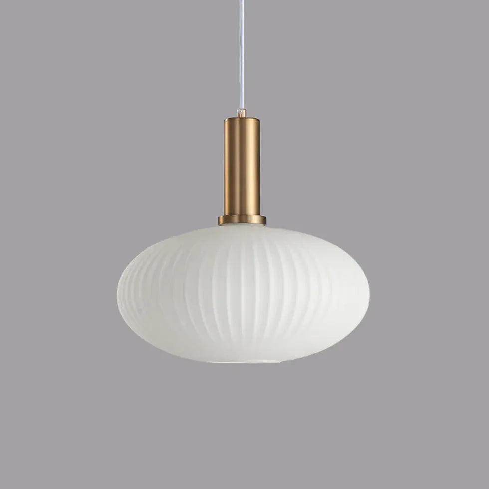 White Glass LED for Bedroom Pendant Light - Clowas