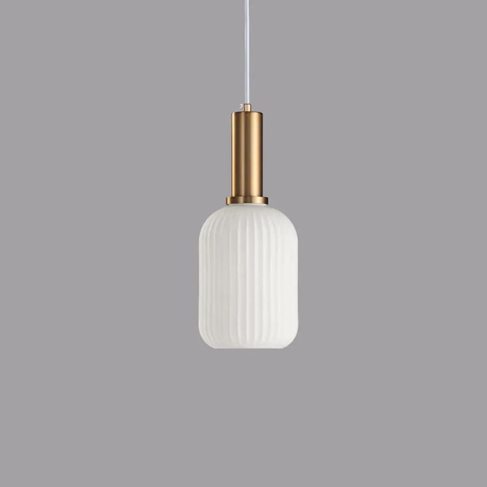 White Glass LED for Bedroom Pendant Light - Clowas
