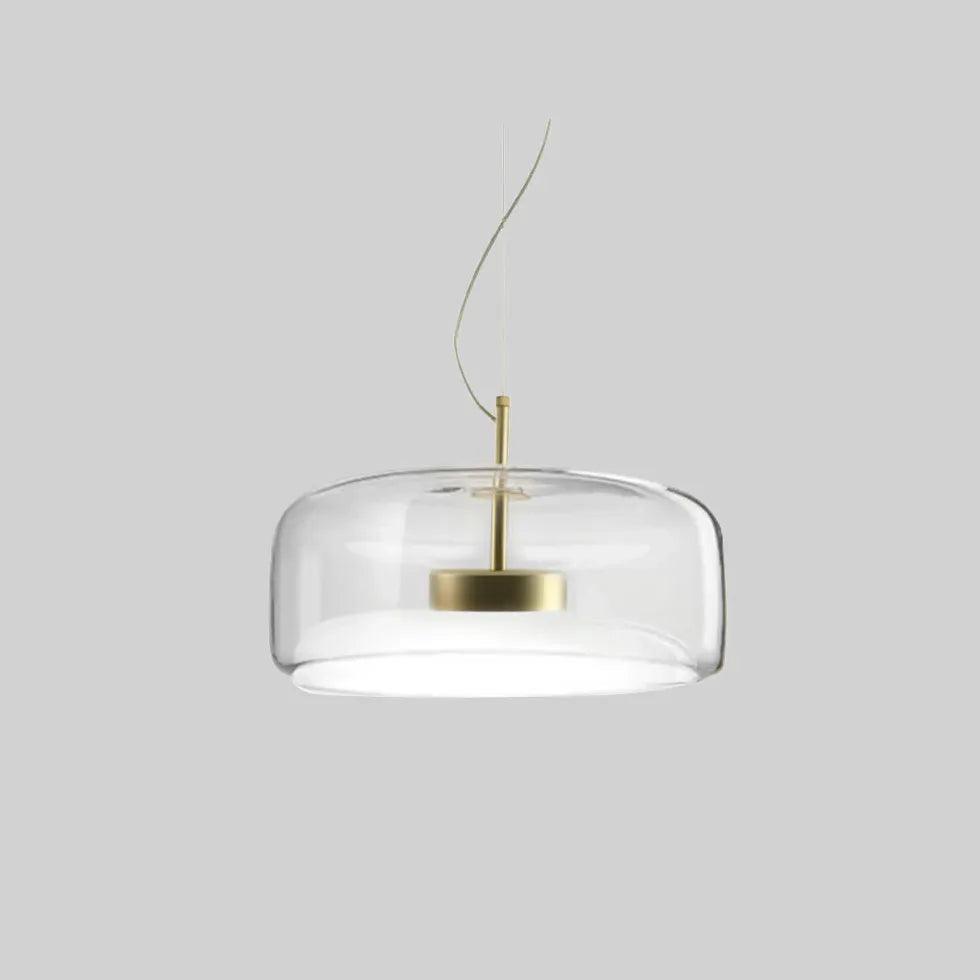 Disc-Shaped Dining Modern Glass Pendant Light - Clowas