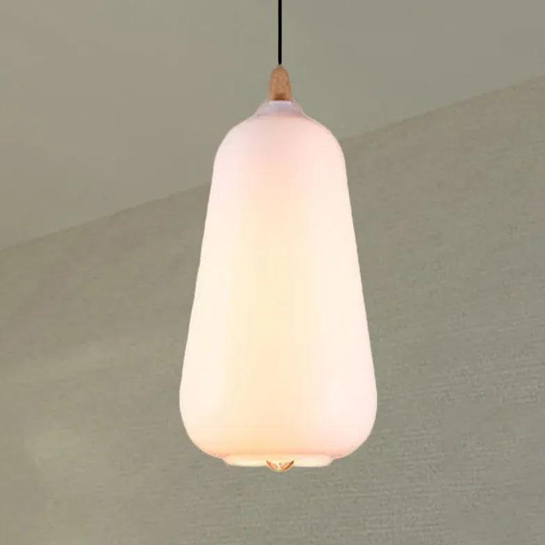 Matte Frosted White Glass Minimalist Pendant Light - Clowas