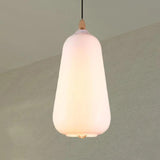 Matte Frosted White Glass Minimalist Pendant Light - Clowas
