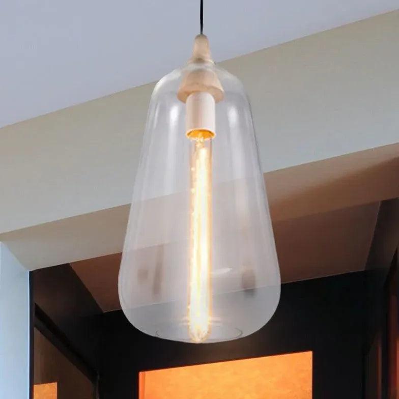Matte Frosted White Glass Minimalist Pendant Light - Clowas