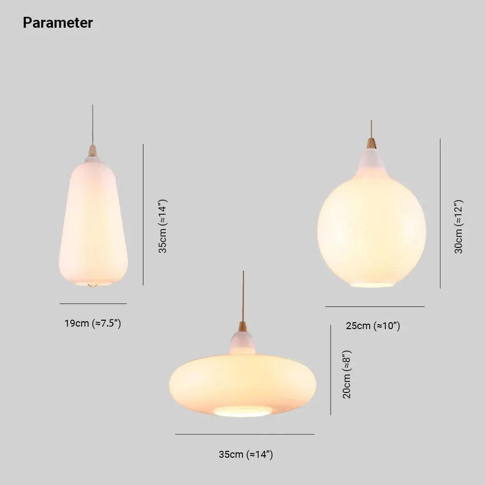 Matte Frosted White Glass Minimalist Pendant Light - Clowas
