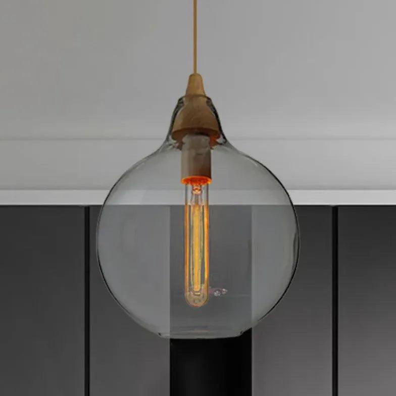 Matte Frosted White Glass Minimalist Pendant Light - Clowas