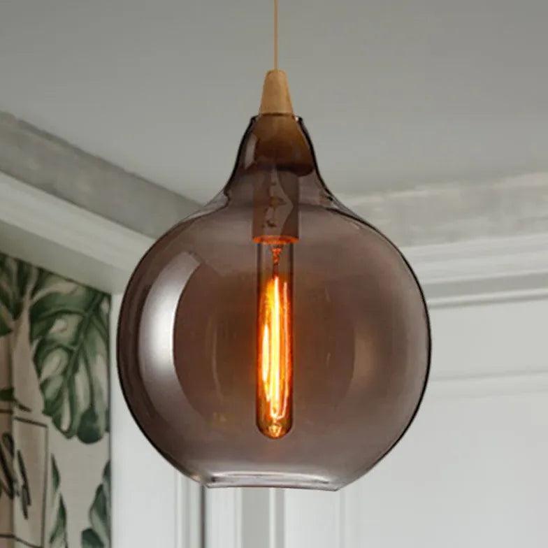 Matte Frosted White Glass Minimalist Pendant Light - Clowas