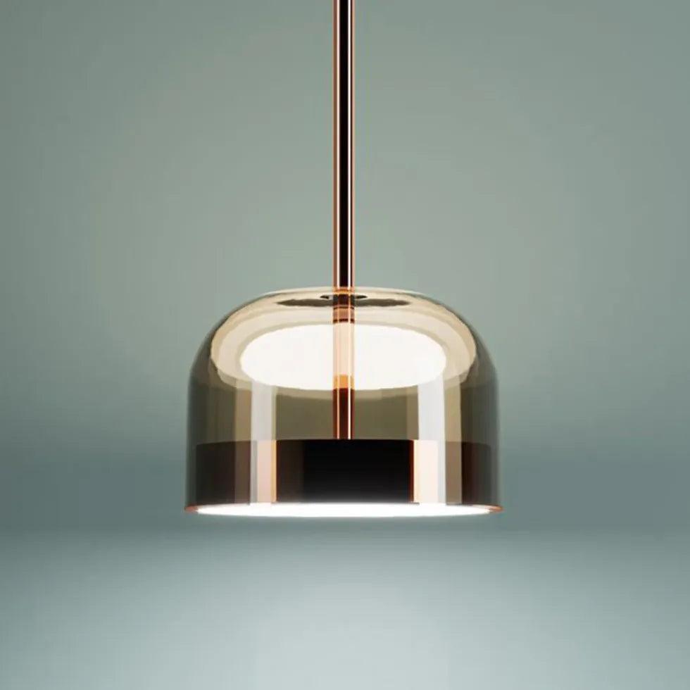 Bowl-shaped Clear Glass Pendant Light - Clowas