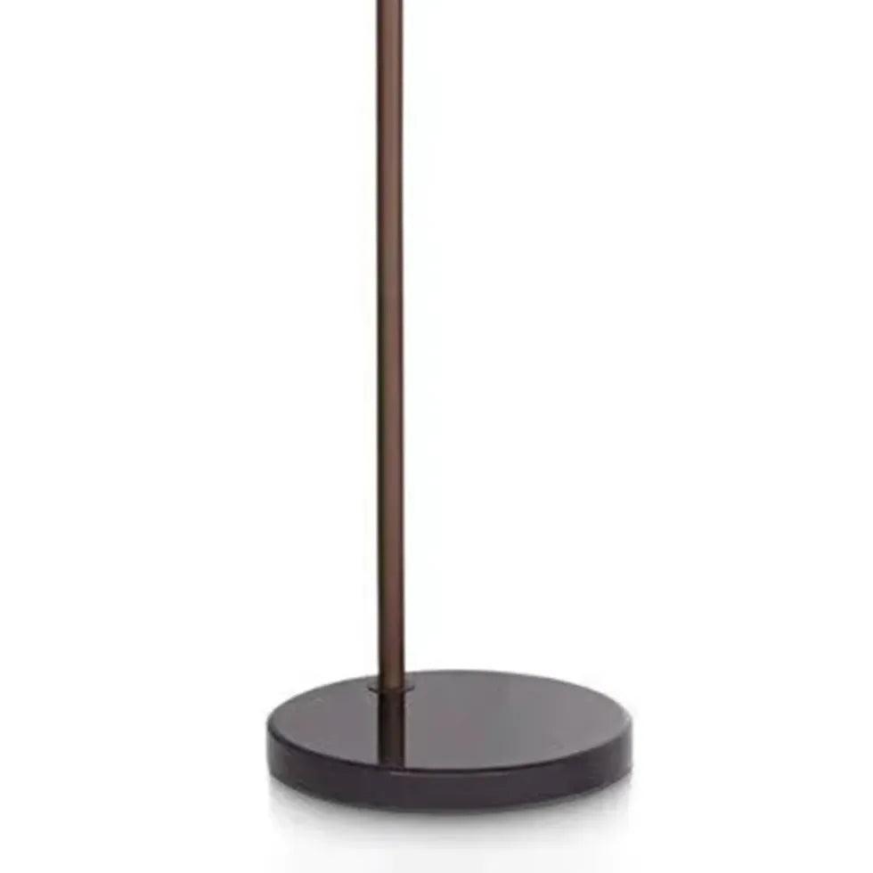 Cylindrical Glass Brown Floor Lamp - Clowas