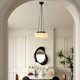 Milky White Round Vintage Glass Pendant Light - Clowas