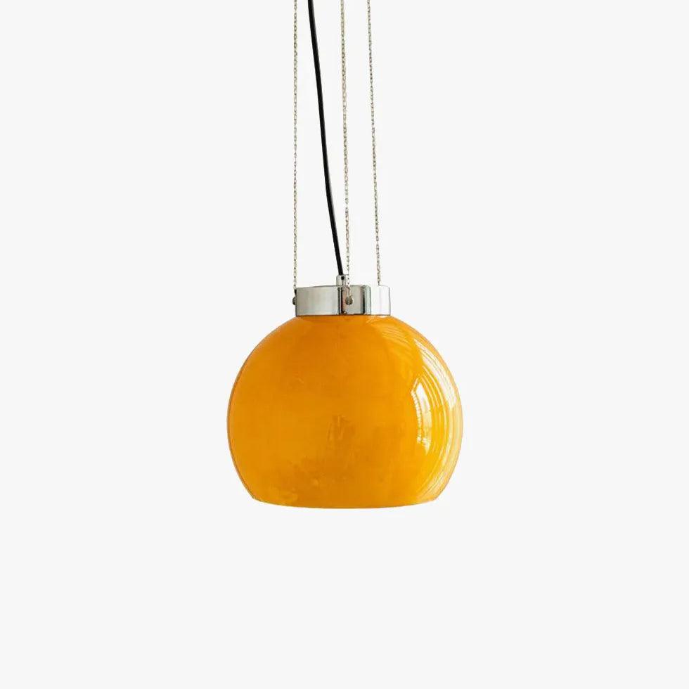 Yellow Vintage Glass for Bedroom Pendant Light - Clowas