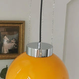 Yellow Vintage Glass for Bedroom Pendant Light - Clowas