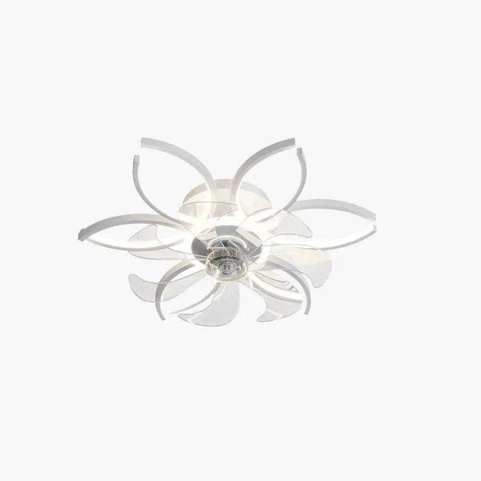Half-Ring Adjustable Ceiling Fan with Light - Clowas