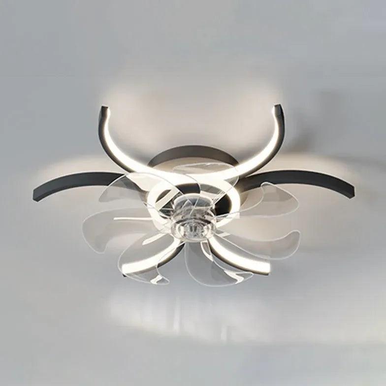 Half-Ring Adjustable Ceiling Fan with Light - Clowas