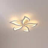 Petal-Shaped White Living Room Ceiling Light - Clowas