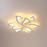 Petal-Shaped White Living Room Ceiling Light - Clowas