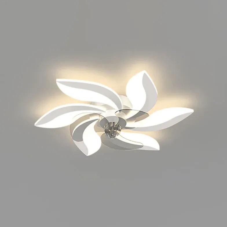 Petal Shape LED Living Room Fan Light - Clowas