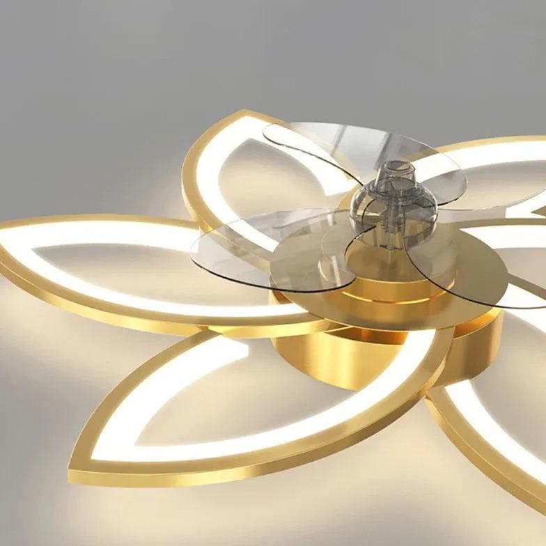 Petal Shape LED Living Room Fan Light - Clowas