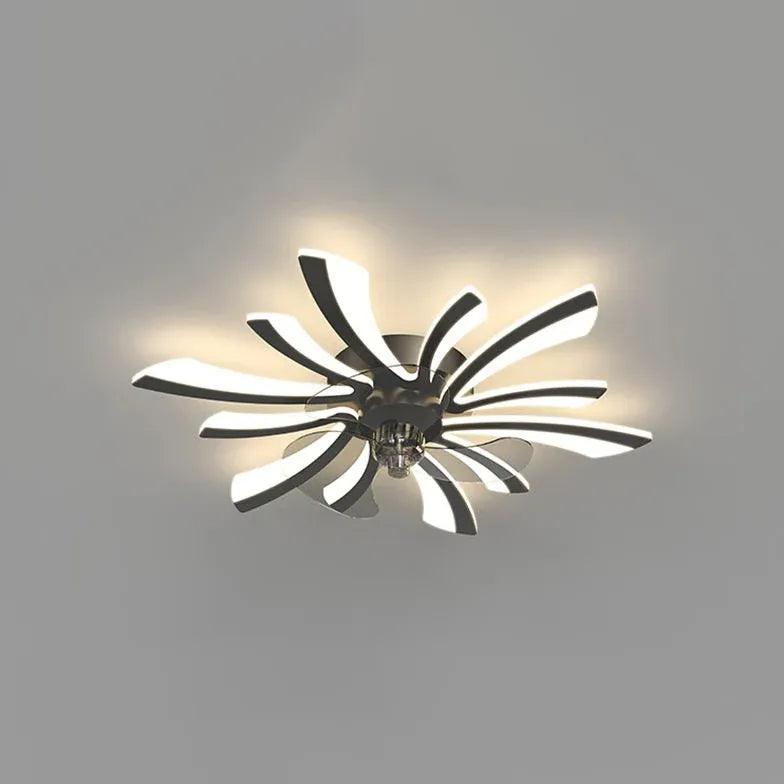 Petal Shape LED Living Room Fan Light - Clowas