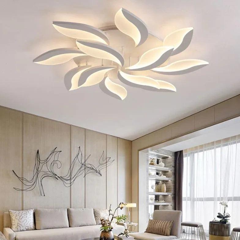 Floral Shape Modern Living Room Pendant Light - Clowas