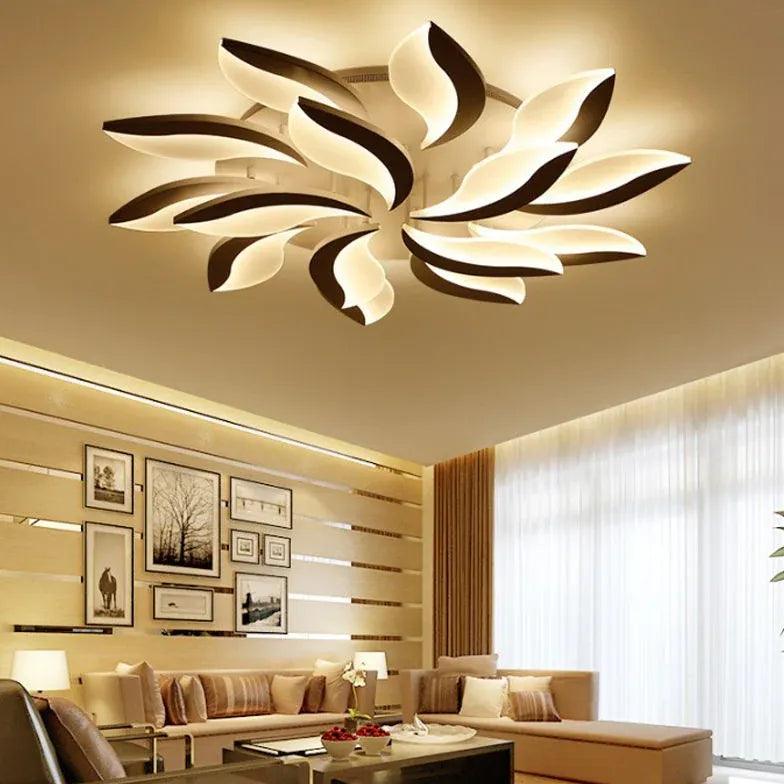 Floral Shape Modern Living Room Pendant Light - Clowas
