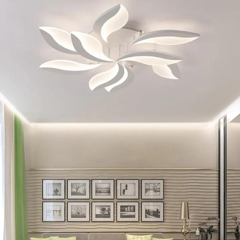 Floral Shape Modern Living Room Pendant Light - Clowas