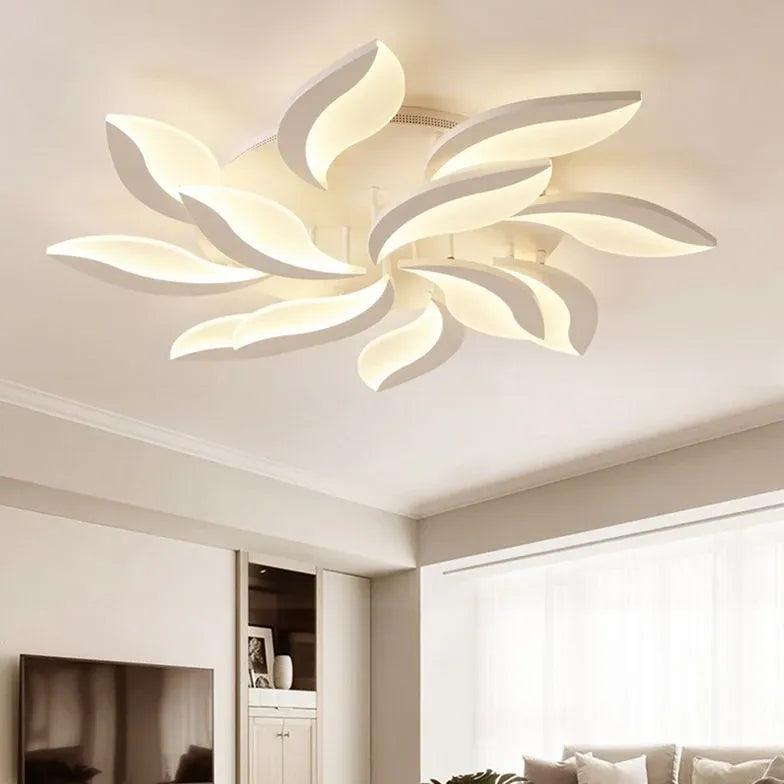 Floral Shape Modern Living Room Pendant Light - Clowas