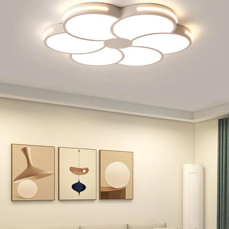Flower-Shaped White LED Pendant Light - Clowas