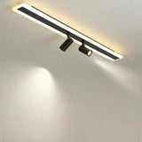 Rectangular Black LED Living Room Ceiling Light - Clowas