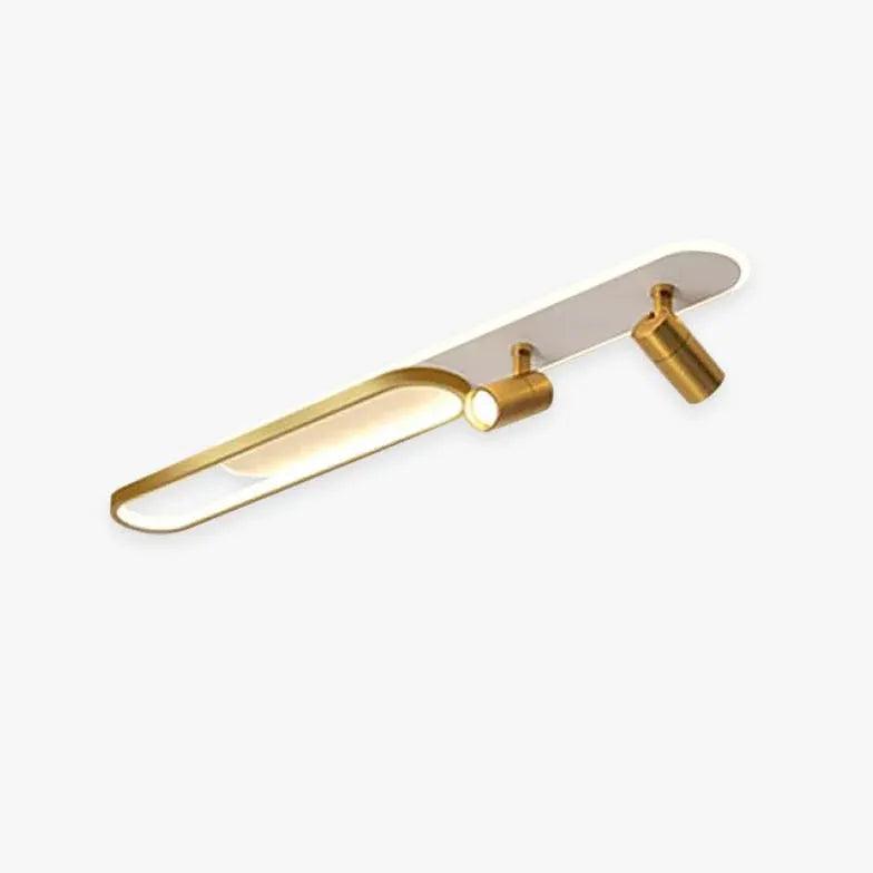 Oval Black Frame LED Modern Ceiling Light - Clowas