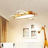 Hanging Aircraft Bedroom Wooden Pendant Light - Clowas