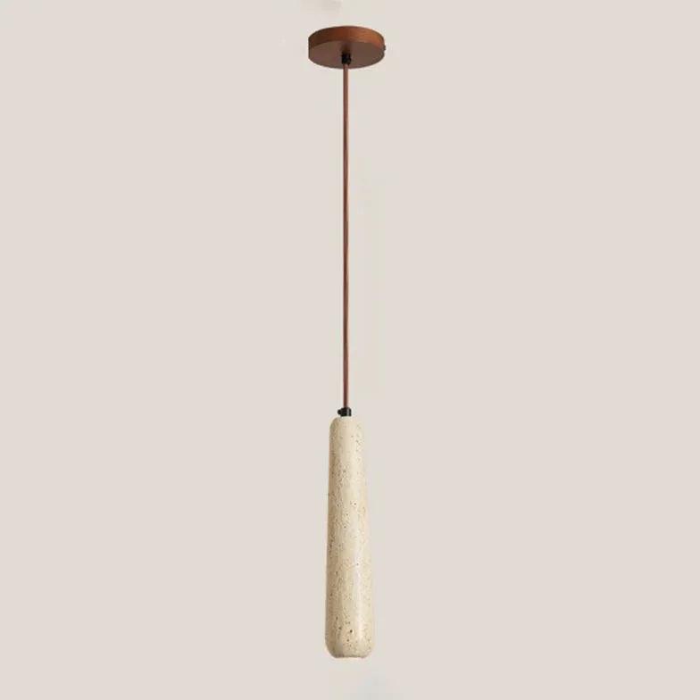 Hanging Stone Vintage Wooden Pendant Light - Clowas