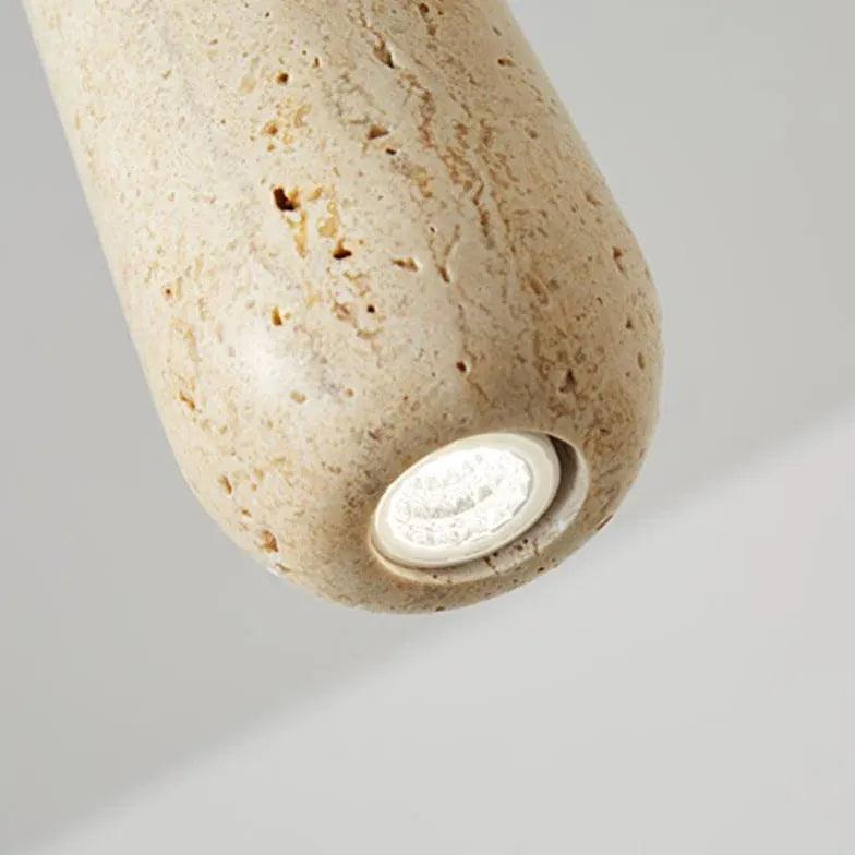 Hanging Stone Vintage Wooden Pendant Light - Clowas