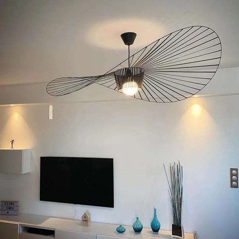 Hat-Shaped Frame Modern Living Room Pendant Light - Clowas