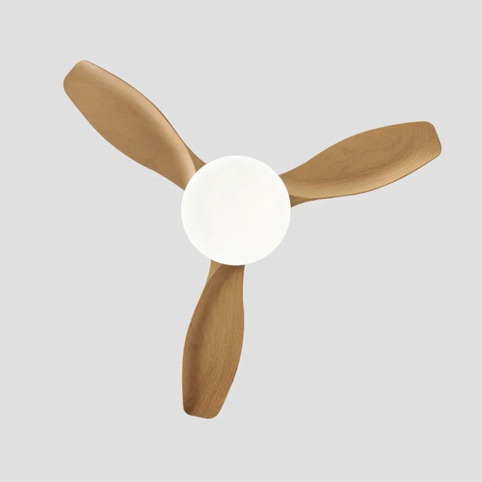 3-Blade Wood Bedroom Fan Light - Clowas