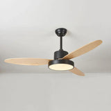 Oval Blade Modern Living Room Fan Light - Clowas