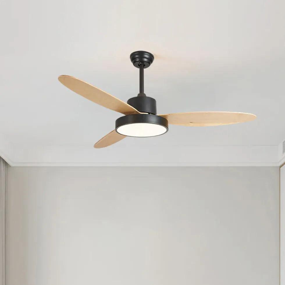 Oval Blade Modern Living Room Fan Light - Clowas