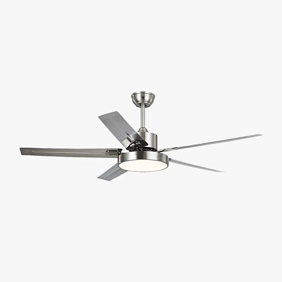 Silver Industrial for Living Room Fan Light - Clowas
