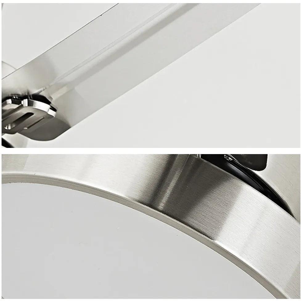 Silver Industrial for Living Room Fan Light - Clowas