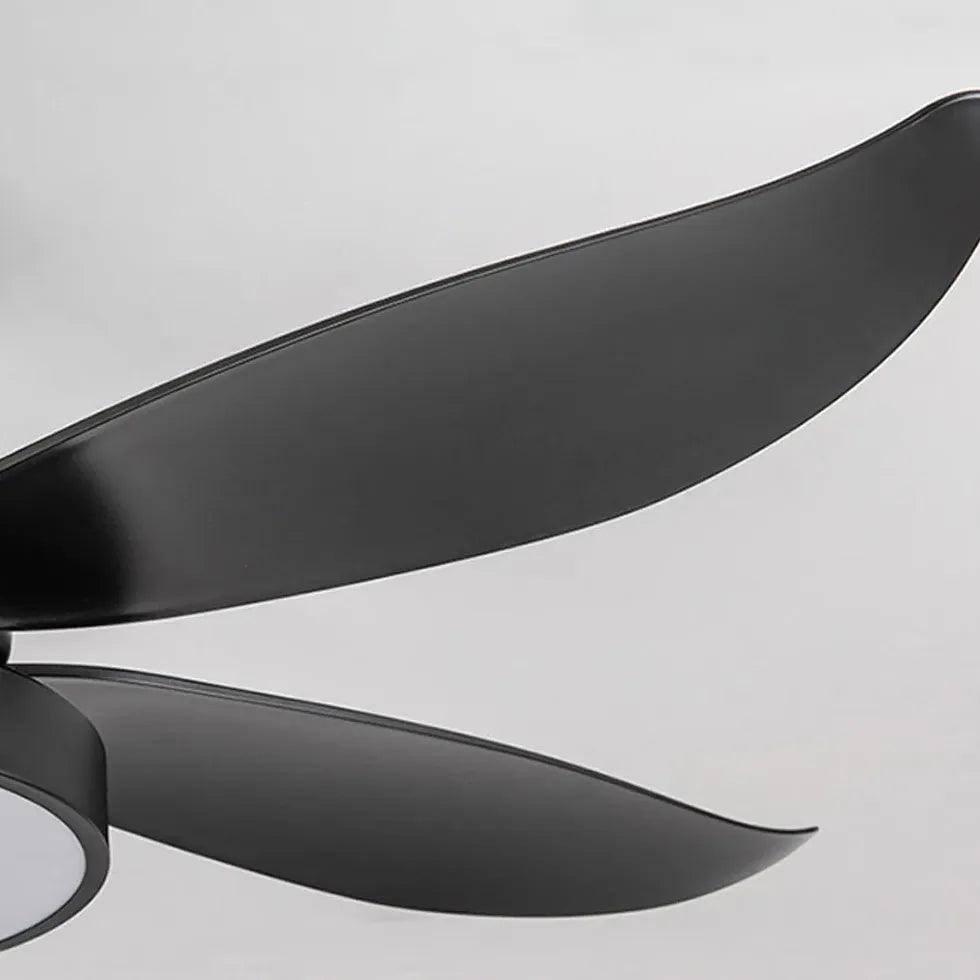 Streamlined White Modern Restaurant Ceiling Fan Light - Clowas