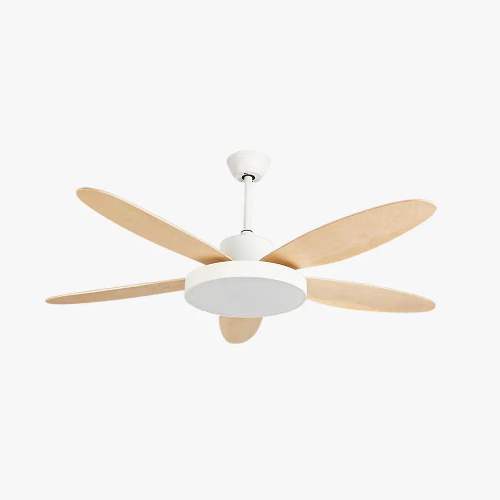 Five-Blade Modern Study Room Fan Light - Clowas