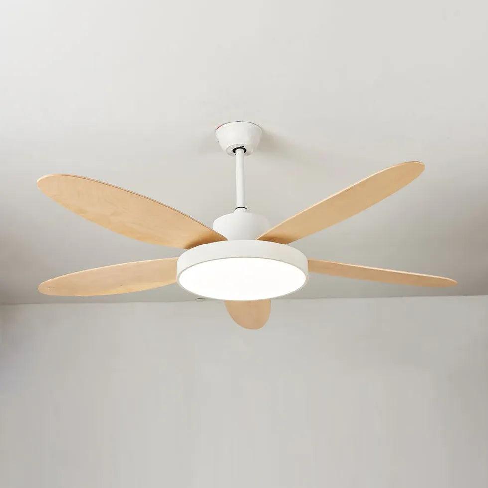 Five-Blade Modern Study Room Fan Light - Clowas