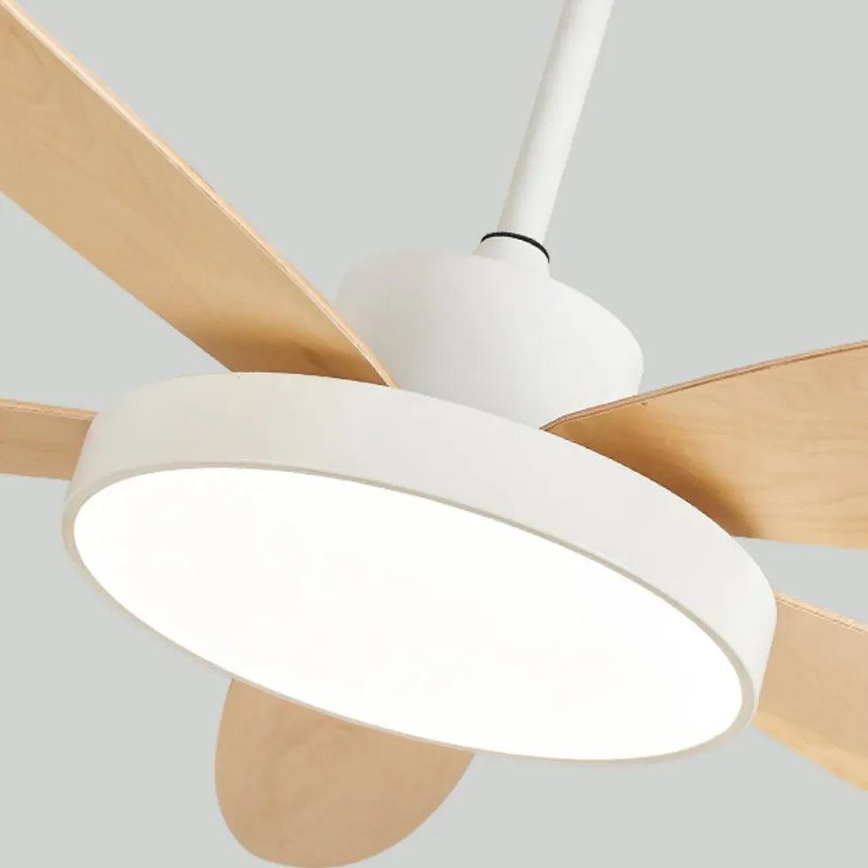 Five-Blade Modern Study Room Fan Light - Clowas