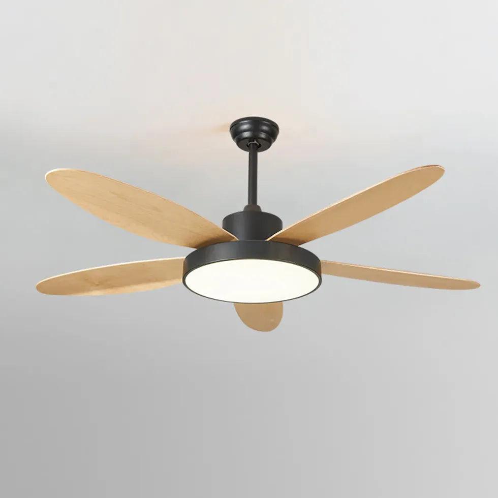Five-Blade Modern Study Room Fan Light - Clowas