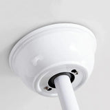 LED White Metal Modern Fan Light - Clowas