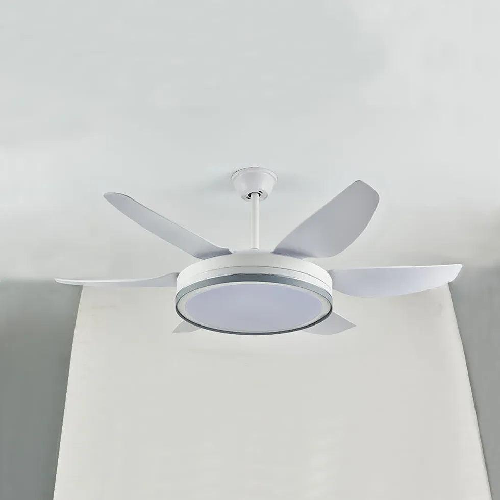 Black Metal Modern Minimalist Fan Light - Clowas