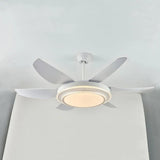 Round LED Modern Living Room Fan Light - Clowas