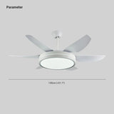 Remote-Controlled Minimalist White Fan Light - Clowas
