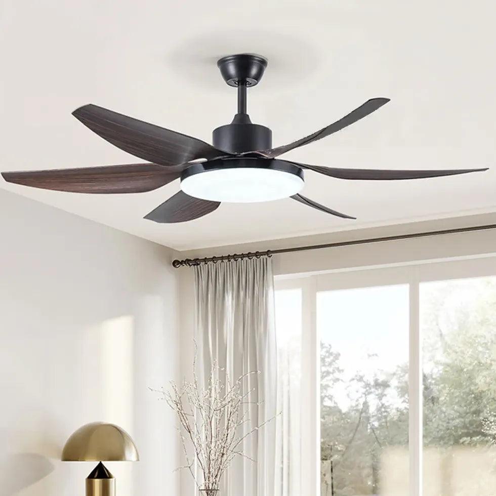 White Modern Minimalist Living Room Fan Light - Clowas